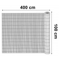 PVC balkono uždanga 100x400 cm „BARU“, antracito spalvos - PirkPatogiai.lt