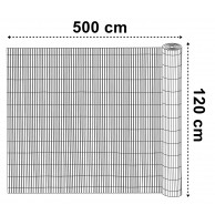 PVC balkono uždanga 120x500 cm „BARU“, antracito spalvos - PirkPatogiai.lt