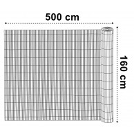 PVC balkono uždanga 160x500 cm „BARU“, antracito spalvos - PirkPatogiai.lt