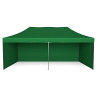 Ekspress prekybos paviljonas - 3x6 m - 3 sienos - žalias Namams ir Sodui