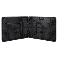 Į dėklą sulankstomas RATTAN maitinimo stalas - 180 cm juodas Baldai
