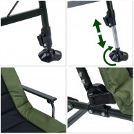 Sulankstoma žvejybos kėdė „FISHER PRO“ - PirkPatogiai.lt