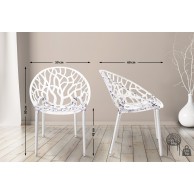 2 vnt. rinkinys CRYSTAL sukraunamos kėdės - PirkPatogiai.lt