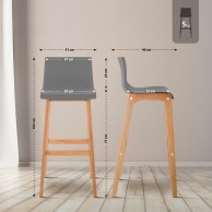 Baras kėdė Hoover Natura 4 kojų rėmas