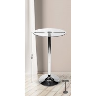Stiklinis stalas, apvalus, 105 cm