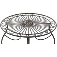 apvalus stalas INDRA, geležis, skersmuo 70 cm bronza - PirkPatogiai.lt