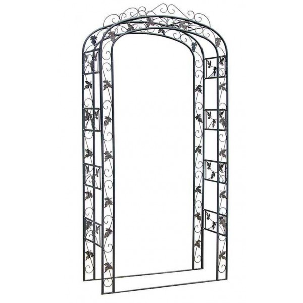 papuoštas rožių arkos