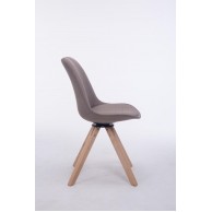 Lankytojų kėdė „Troyes“ su pasukamuoju mechanizmu, „Natura“ audiniu, „Square“ modelis - PirkPatogiai.lt