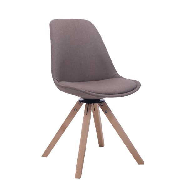 Lankytojų kėdė „Troyes“ su pasukamuoju mechanizmu, „Natura“ audiniu, „Square“ modelis - PirkPatogiai.lt