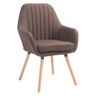 Kėdė Florian Fabric ruda, natūrali - PirkPatogiai.lt