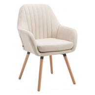 Kėdė Florian Fabric kreminė, natūrali - PirkPatogiai.lt