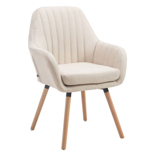 Kėdė Florian Fabric kreminė, natūrali - PirkPatogiai.lt