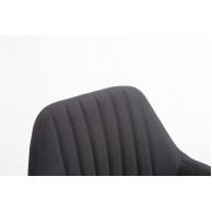 Kėdė Florian Audinys juodas, natūralus - PirkPatogiai.lt