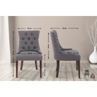 Valgomojo kėdė „Aberdeen“ audinys „antik“