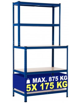Sąvaros lentynos su darbastaliu 2+3