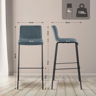 Baras Hoover audinys 4 kojų rėmas juodas