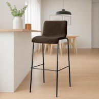 Baras kėdė Hoover audinys 4 kojų rėmas juodas