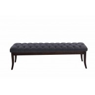 Sėdimoji suolelė „Ramses“, audinys, antikinio tamsaus atspalvio, 150 cm - PirkPatogiai.lt