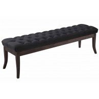 Sėdimoji suolelė „Ramses“, audinys, antikinio tamsaus atspalvio, 150 cm - PirkPatogiai.lt