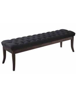 Sėdimoji suolelė „Ramses“, audinys, antikinio tamsaus atspalvio, 150 cm