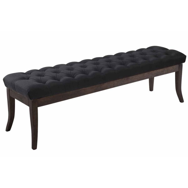 Sėdimoji suolelė „Ramses“, audinys, antikinio tamsaus atspalvio, 150 cm - PirkPatogiai.lt