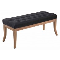 Sėdimoji suolelė „Ramses“, audinys, senovinio atspalvio šviesus, 100 cm - PirkPatogiai.lt