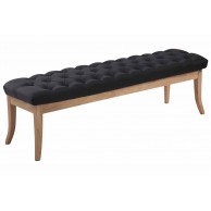 Sėdimoji suolelė „Ramses“, audinys, senovinio atspalvio šviesus, 150 cm - PirkPatogiai.lt