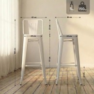 2 vnt. baro kėdžių rinkinys „Mason“