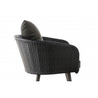 Fotelis „Ameland Flach“, antracito spalvos, 45 cm (tamsiai pilkos spalvos) - PirkPatogiai.lt