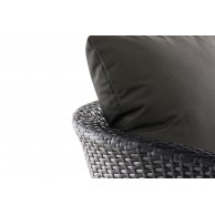 Fotelis „Ameland Flach“, antracito spalvos, 45 cm (tamsiai pilkos spalvos) - PirkPatogiai.lt
