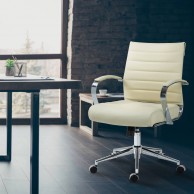 „Oakland“ biuro kėdė iš natūralios odos