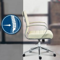 „Oakland“ biuro kėdė iš natūralios odos