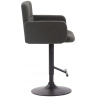 Baras kėdė Los Angeles, juoda medžiaga