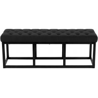 Sėdimoji sofa Polson Velvet Black 120 cm - PirkPatogiai.lt