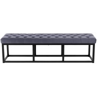 Sėdimoji sofa Polson Velvet Black 150 cm - PirkPatogiai.lt