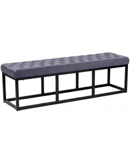 Sēdamais dīvāns Polson Velvet Black 150 cm