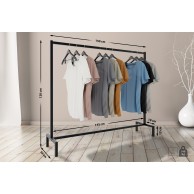 Drabužių stovas Melva 150x38x120 - PirkPatogiai.lt