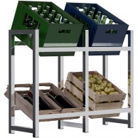 4 gėrimų dėžių stovas „Stack“ - PirkPatogiai.lt