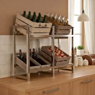 4 gėrimų dėžių stovas „Stack“ - PirkPatogiai.lt