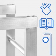 Malkų stovas Keri V2 25x80x125 cm - PirkPatogiai.lt