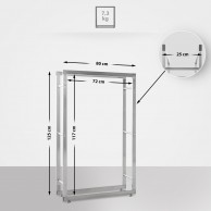 Malkų stovas Keri V2 25x80x125 cm - PirkPatogiai.lt