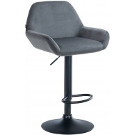 Baras kėdė Braga Velvet juoda