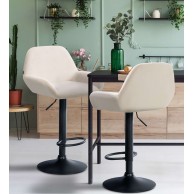 Baras kėdė Braga Velvet juoda