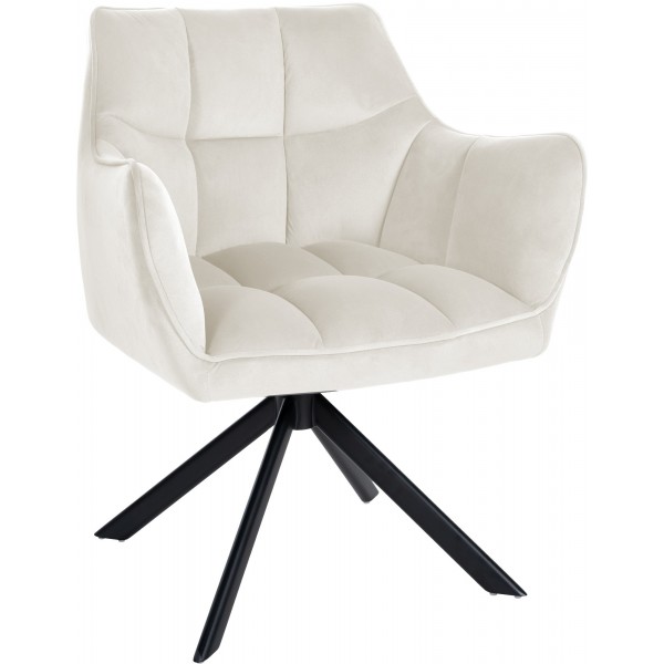 Valgomojo kėdė Swing Velvet juoda