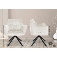 Valgomojo kėdė Swing Velvet juoda