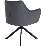 Valgomojo kėdė Swing Velvet juoda