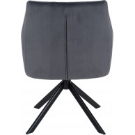 Valgomojo kėdė Swing Velvet juoda