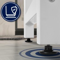 "Medina" skalbimo mašinos lentyna balta Baldai