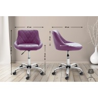 Darbo taburetė „Lazio“ iš dirbtinės odos - PirkPatogiai.lt