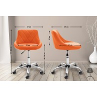 Darbo taburetė „Lazio“ iš dirbtinės odos - PirkPatogiai.lt